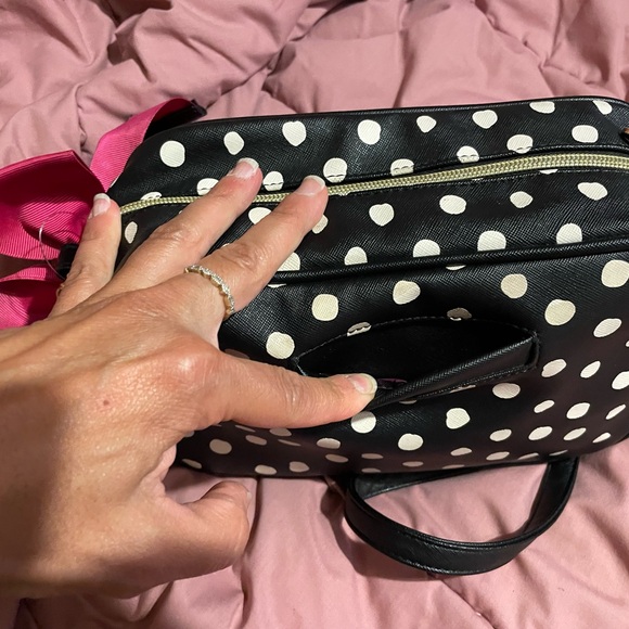 Betsy Johnson Polka-Dot with Hot Pink Bow NWOT - Picture 4 of 13